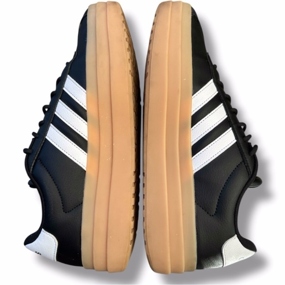 Adidas VL Court Bold Women's Size 10 Platform Shoe Sneaker Leather Streetwear - Picture 5 of 8